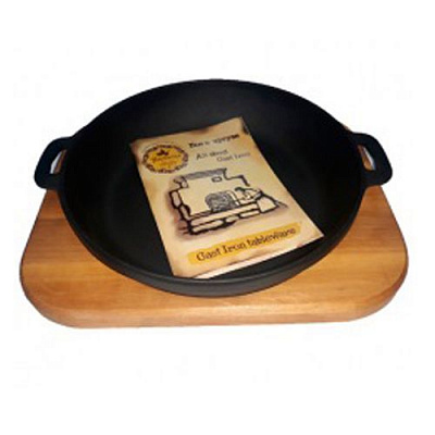 Жаровня 20x4 см чавунна з підставкою Horeca Т1011-01 Maysternya