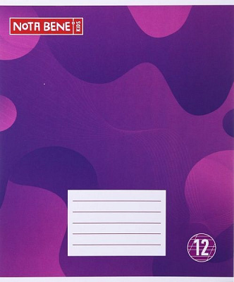 Зошит шкільний 12 аркушів коса лінія 2021_1 Nota Bene