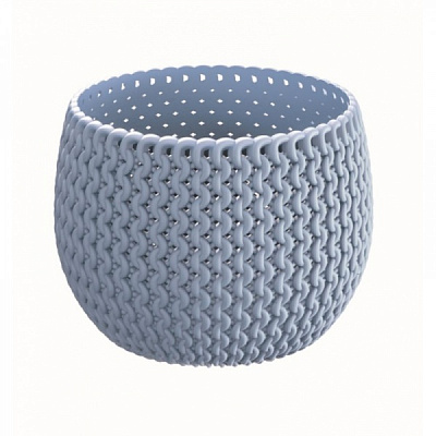 Горщик для квітів Prosperplast Splofy Bowi BASIC 180 мм світло-сірий (11100-656)