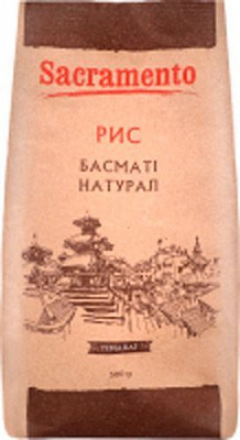 Рис САКРАМЕНТО Басмати натура Гималаи 500г 4820175922251 