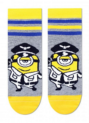 Шкарпетки жіночі Брестские 1124 Minions (середньої довжини) 311 р. 23 сірий меланж 1 пар