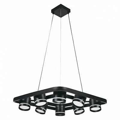 Люстра підвісна Hopfen STARK CL-1-133 S PD BK 8xGX53 чорний