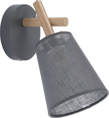 Бра TK Lighting Vaio 1x60 Вт E27 серый/дерево 819 