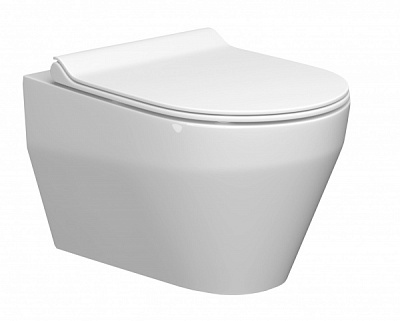 Унитаз подвесной Керамин Бари R Slim МЛ белый