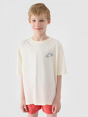 Футболка 4F TSHIRT M1914 4FJWSS25TTSHM1914-11S р.122 бежевий