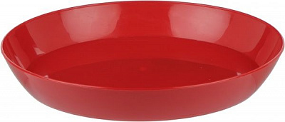 Поддон пластиковый Elsa Карат 130 круглый красный 