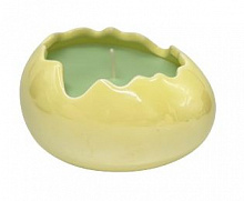Свеча Яйцо среднее желтое 14x10,6x8 см Pako-If