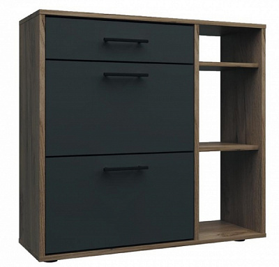 Тумба для обуви Visent Лорри 900x300x1000 мм /дуб крафт серый 