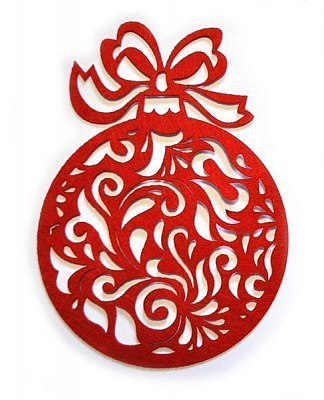 Набір наліпок з фетру Мереживна куля 14 см 2 шт. Діамантові ручки