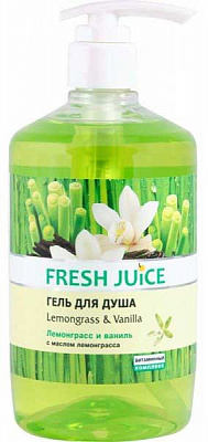 Крем-гель для душа Fresh Juice Lemongrass & Vanilla 750 мл