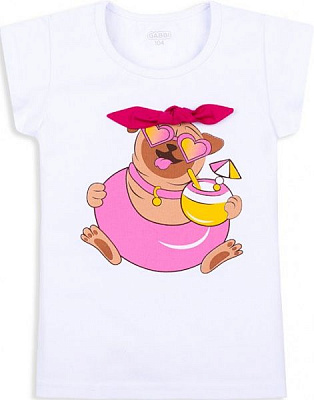 Футболка GABBI FT-20-16-1/1 Морський гламур р.110 білий 12186