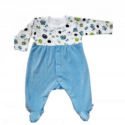 Чоловічок Lucky tots р.74 блакитний 1706