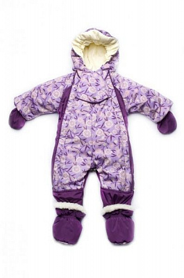 Комбінезон Модний Карапуз з хутром бузковий р.56 03-00596