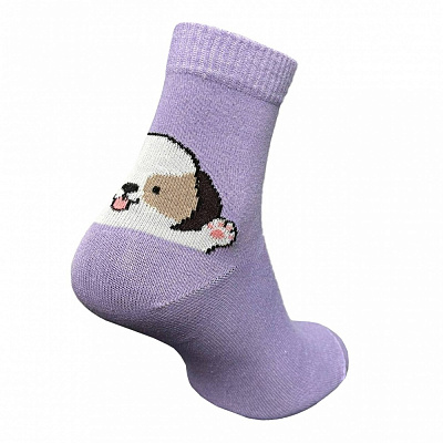 Носки женские Premier Socks с песиками р.23-25 светло-сиреневый