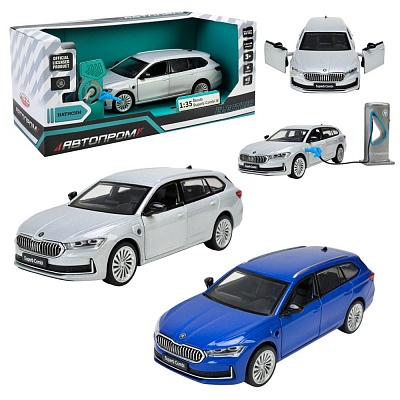 Автомодель Автопром 1:35 Skoda Superb IV Combi 68744