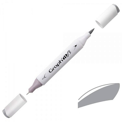 Маркер двусторонний Graph'it GI89505 нейтральный серый 5 
