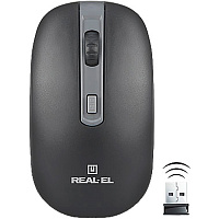 Мышь REAL-EL RM-303 Wireless black/grey 