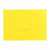 Папка на кнопці EF10202 А4-FC непрозора Неон (180 мкм) жовта Deli