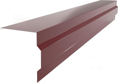 Планка торцева глянцева PSM RAL 3005 бордова 2м