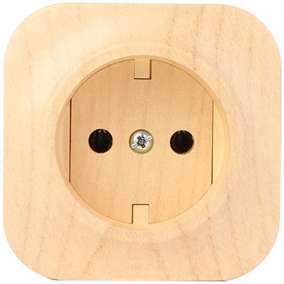 Розетка без заземления Legrand Quteo 2К 16 А 250 В без шторок дерево светлое 782270