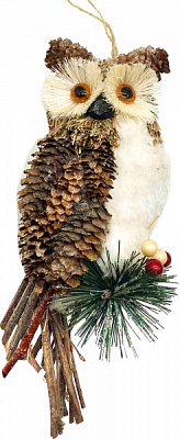 Декорація Dalian Everglory сова 19 см коричневий B2048