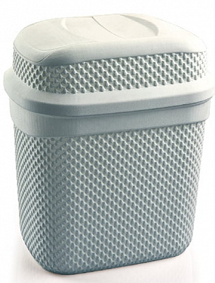 Контейнер для сміття Ucsan Plastik DROP 2 л сірий металік 136000.2