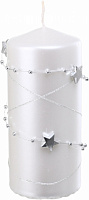 Свічка декоративна Циліндр гірлянда 60х130 мм айворі 190 г Pako-If