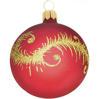 Шар стеклянный d60 7003Н красный