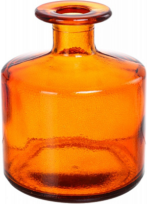 Ваза стеклянная оранжевая BOTELLA CUAD San Miguel