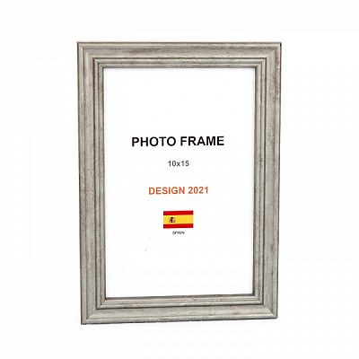 Рамка для фото 1 фото 10x15 см серый бетон 