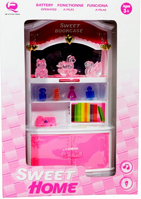 Книжный шкаф Qun Feng Toys для куклы Сладкий домик 2540P