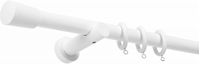 Карниз Vivendi одинарный укомплектованный d28 мм 200 см белый