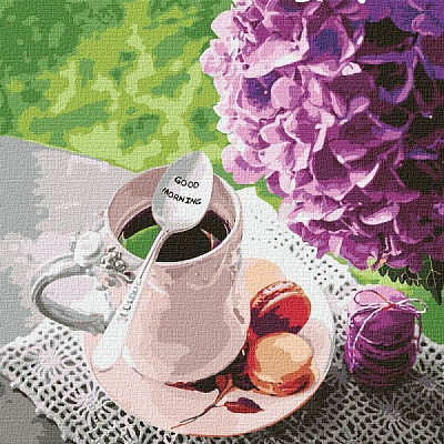 Картина по номерам Утренний сюрприз Идейка 