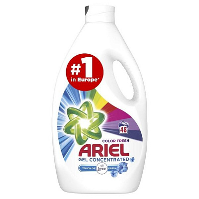 Гель для машинной и ручной стирки Ariel Color Touch Of Lenor Fresh 2,64 л 