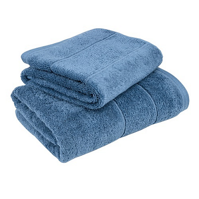 Рушник махровий 50x85 см синій Noble