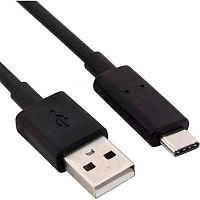 Кабель Logan Lightning – USB 1 м черный (EL120-010BK) USB Type-C - USB 2.0