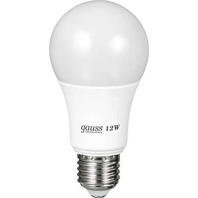 Лампа світлодіодна Gauss Elementary 12 Вт A60 матова E27 220 В 2700 К 23212