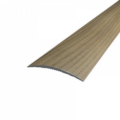 Порожек алюминиевый гладкий АЛЮПРО 40х900 мм зебрано песочный