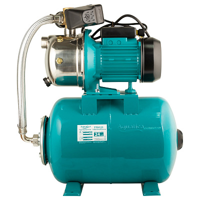 Насосная станция Aquatica 1.1кВт Hmax 50м Qmax 60л/мин (самовсасывающий насос нерж) 24л 775098/24
