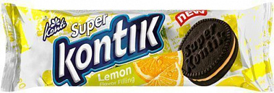 Печенье-сэндвич Konti Super Kontik со вкусом лимона 76 г 