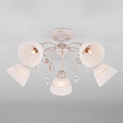 Люстра стельова Strotskis Camilla 5x60 Вт E27 білий/золото 30156/5