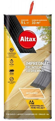 Ґрунт для дерева Altax Грунтуючий безбарвний 5 л