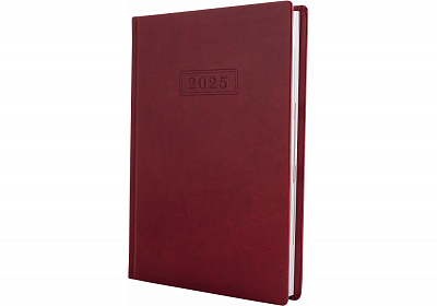 Щоденник датований Optima Nebraska A5 2025 O25233-18 бордовий