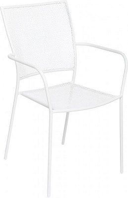 Стілець металевий Mykonos 87x54x55 см білий