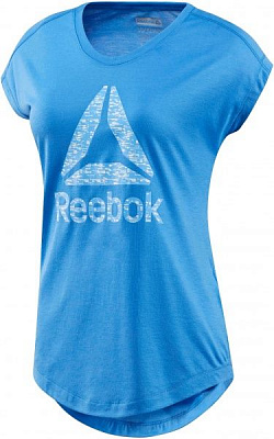 Футболка Reebok WOR SUPREMIUM 2.0 TEE BL BK6413 L голубой