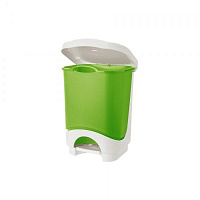 Ведро для мусора Tontarelli Идея 8 л зеленый/белый 3015 TO