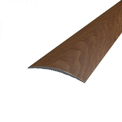 Поріжок алюмінієвий декорований АЛЮПРО з отворами 40x2710 мм рустік паркетний