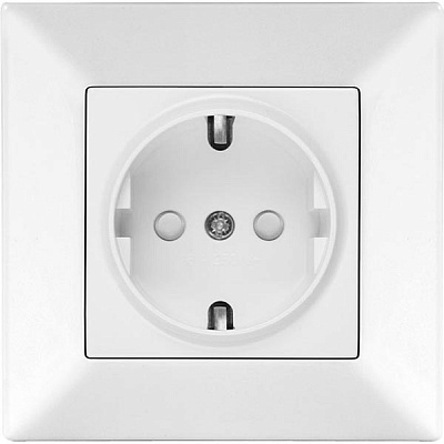 Розетка Viko Meridian з заземленням так з/ш біла