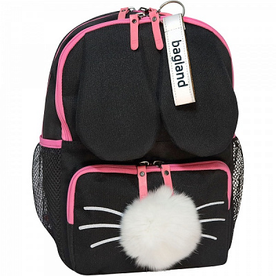 Рюкзак детский Bagland Зайчик 80566 черный
