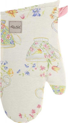 Рукавичка-прихватка Чашечки 16x33 см рожевий з малюнком La Nuit